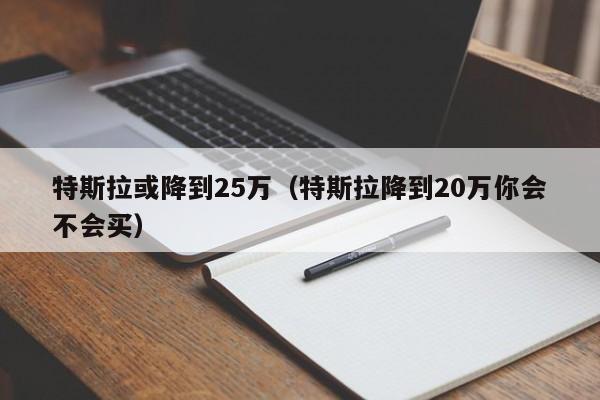 特斯拉或降到25万（特斯拉降到20万你会不会买）