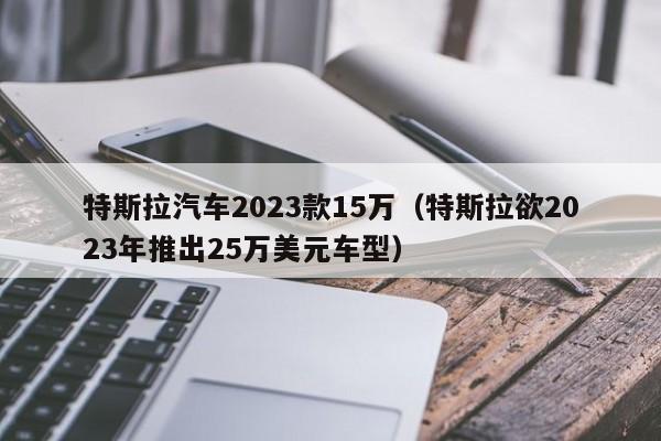 特斯拉汽车2023款15万（特斯拉欲2023年推出25万美元车型）