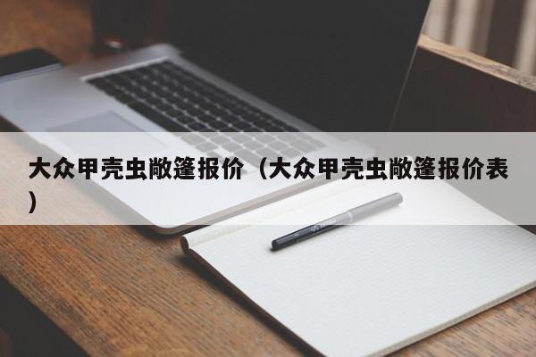 大众甲壳虫敞篷报价（大众甲壳虫敞篷报价表）